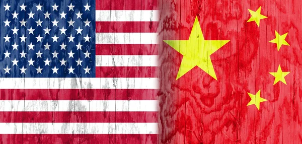 Rozvážný vztah, Usa a Čína — Stock fotografie