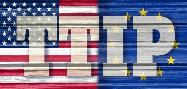 TTIP -大西洋横断貿易投資パートナーシップ — ストック写真