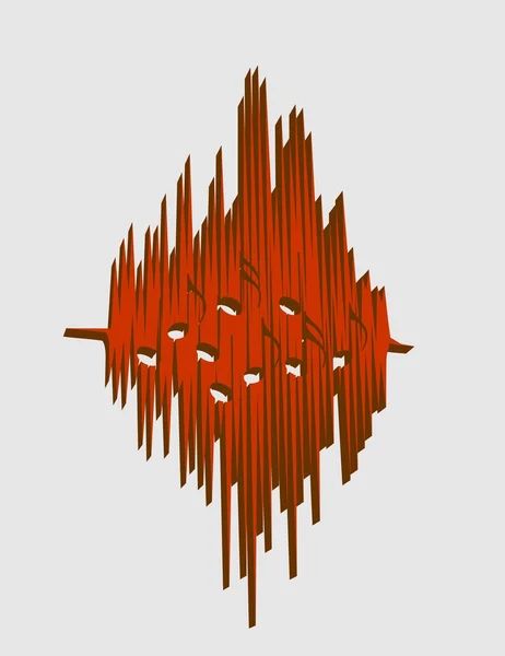 Music relative image. sound wave curve — Stock Vector