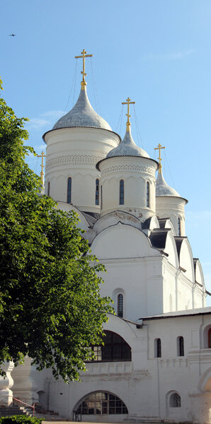 Courtyard of Spaso-Prilutsky Monastery in the Vologda, Russia