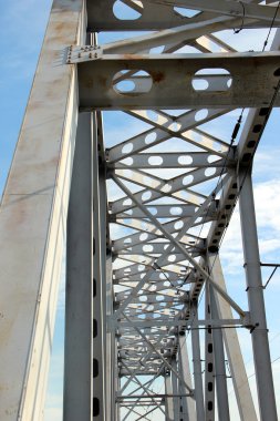 Demiryolu metal köprü perspektif görünüm