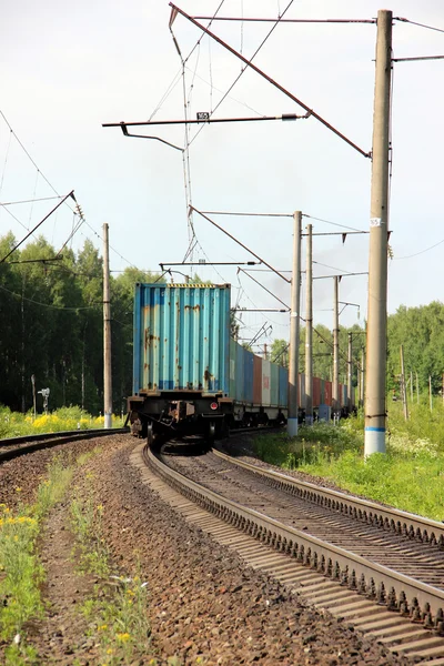 Tren nakliye aracı — Stok fotoğraf