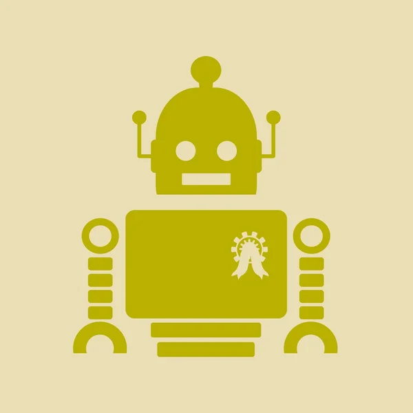 Niedlicher Oldtimer-Roboter — Stockvektor