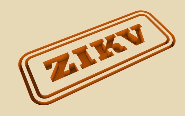 engraved stamp with ZIKA text