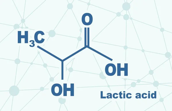 Formula of Lactic acid — Stock Vector
