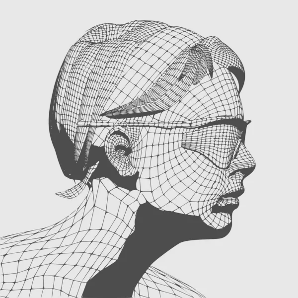 Голова женщины — стоковый вектор