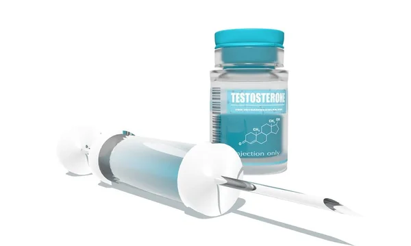 Testosteron do wstrzykiwań — Zdjęcie stockowe