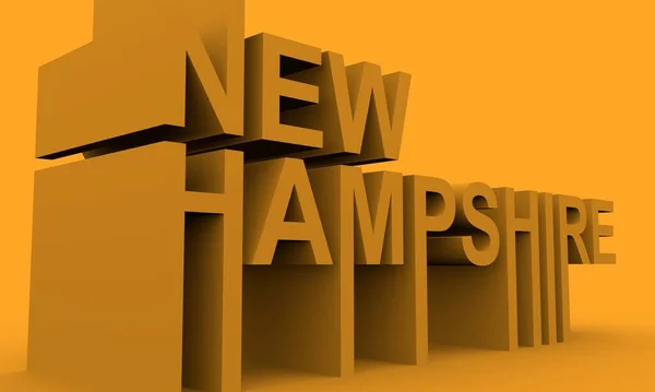 Όνομα πολιτείας New Hampshire. — Φωτογραφία Αρχείου
