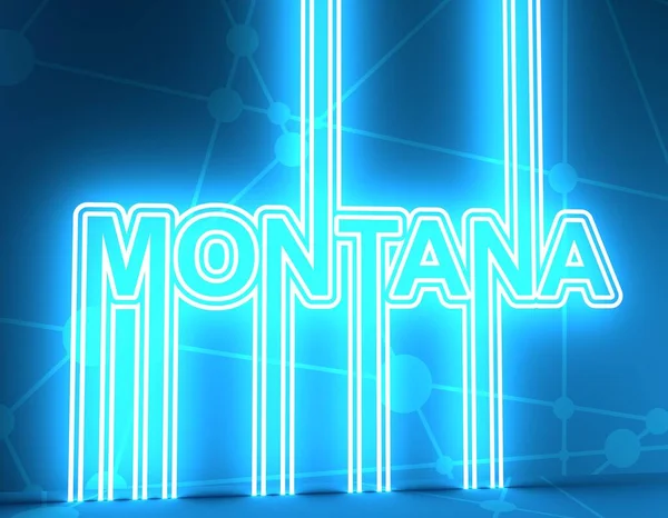 Название штата Монтана. — стоковое фото