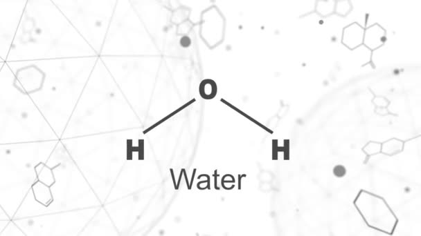 Water norganic compound — Stock Video