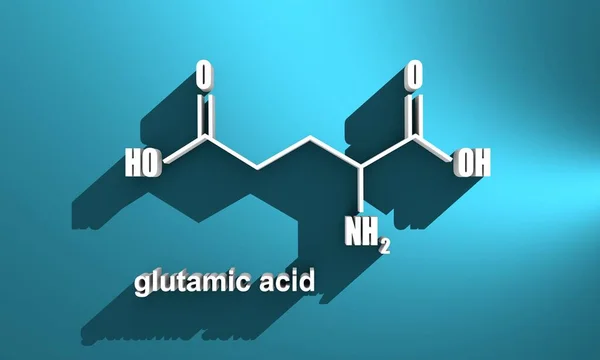 Glutamic acid formula — Stock Photo, Image