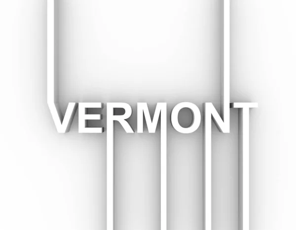 Nome do Estado de Vermont. — Fotografia de Stock