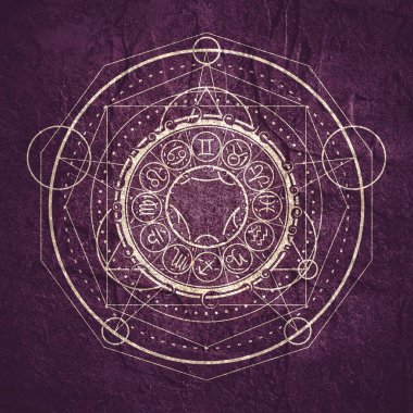 Gizemli okült sembolü.