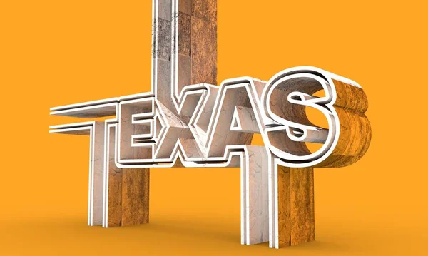 Naam staat Texas. — Stockfoto