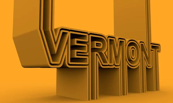 Nome do Estado de Vermont. — Fotografia de Stock