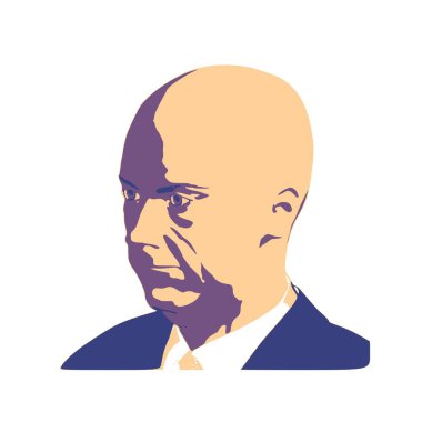 Erkek yüzü silueti