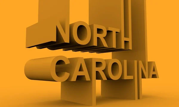 North Carolina nome dello stato. — Foto Stock