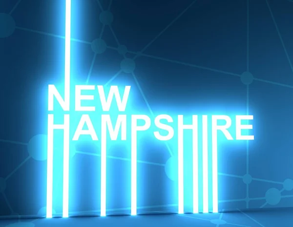 Name des Bundesstaates New Hampshire. — Stockfoto