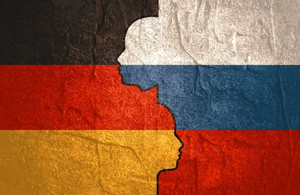 Отношения между Германией и Россией — стоковое фото