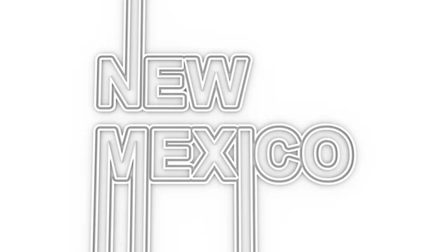 Название штата Нью-Мексико. — стоковое фото