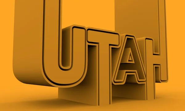 Naam van de staat Utah. — Stockfoto