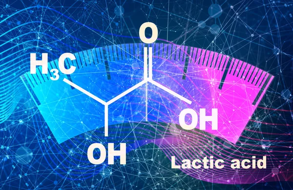 Formula asam laktat — Stok Foto