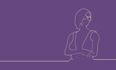 Güzel bayan portresi.