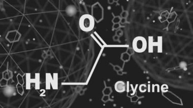 Glisin moleküler yapısı