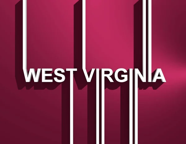 West Virginia state name. — Stock Photo, Image