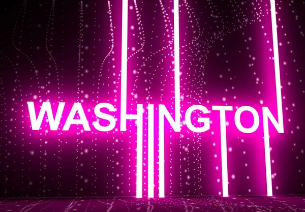 Nome do Estado de Washington. — Fotografia de Stock