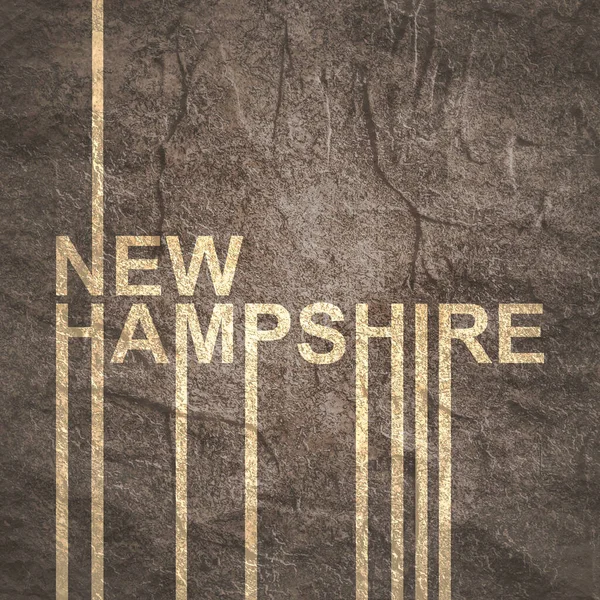 Name des Bundesstaates New Hampshire. — Stockfoto