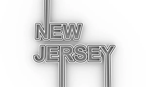 Name des Bundesstaates New Jersey. — Stockfoto