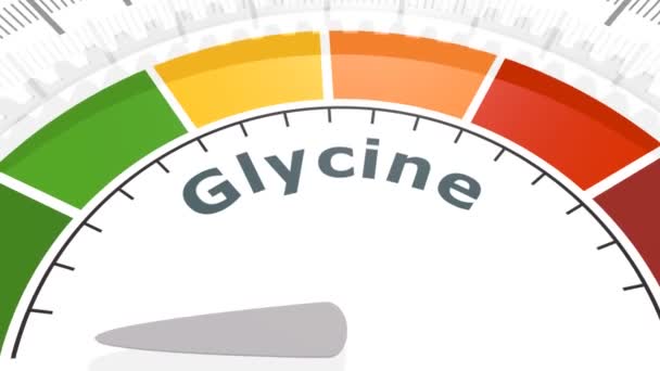 Proces měření glycinu — Stock video