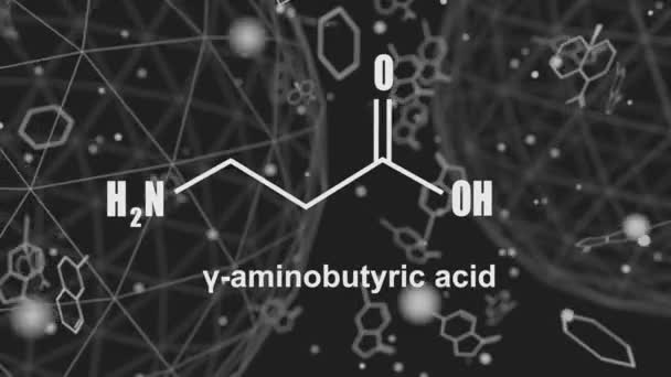 Gamma Ácido aminobutírico. — Vídeos de Stock