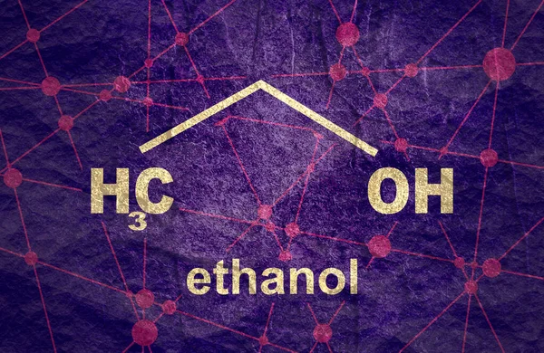 Formule chimique l d'éthanol — Photo