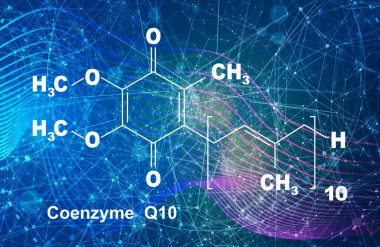 Koenzim Q10 formülü.