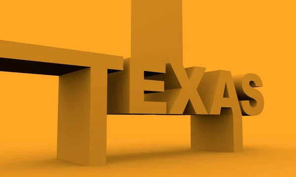 Название штата Техас. — стоковое фото