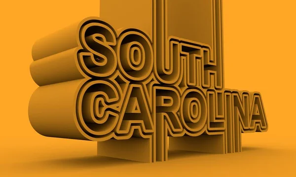 South Carolina state name. — Stock Photo, Image