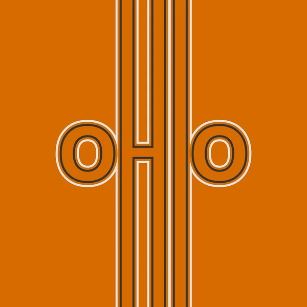 Naam van Ohio. — Stockvector