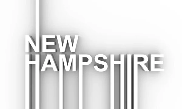 Name des Bundesstaates New Hampshire. — Stockfoto