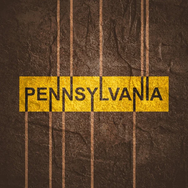 Pennsylvanie nom de l'État. — Photo