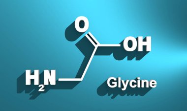 Glisin moleküler yapısı