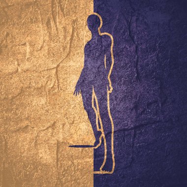 Seksi bayan silueti.