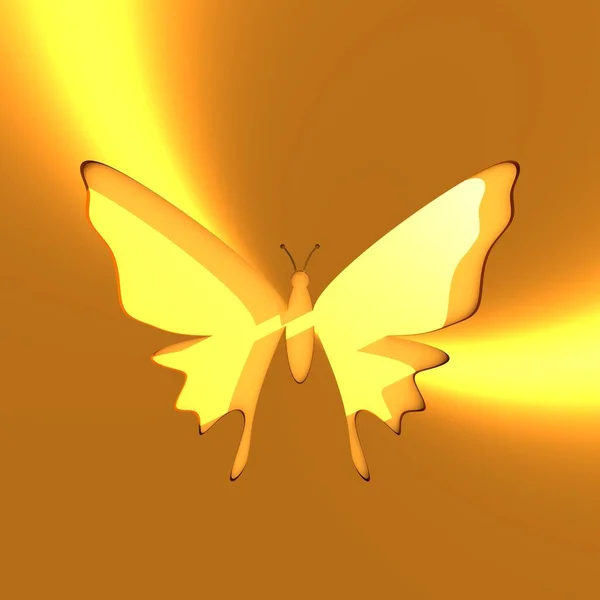 Abstact butterfly icon — Stock Photo, Image