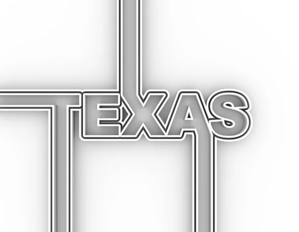 Name des Staates Texas. — Stockfoto