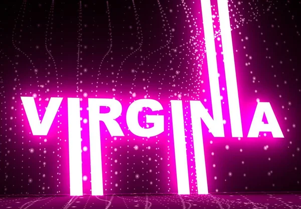 Virginia state name. — Stock Photo, Image