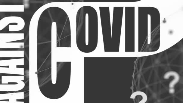 Covid 19 téma szövege — Stock videók
