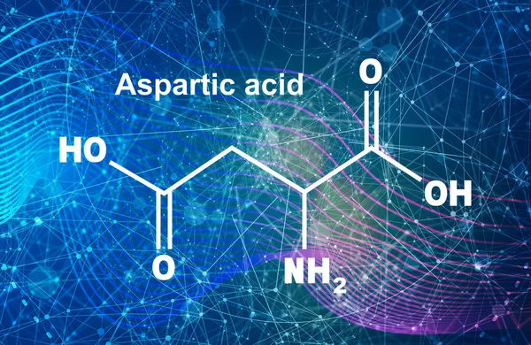 Aszparaginsav képlet — Stock Fotó