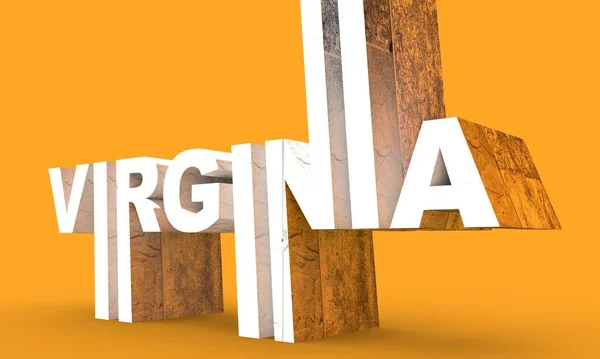 Virginia state name. — Stock Photo, Image