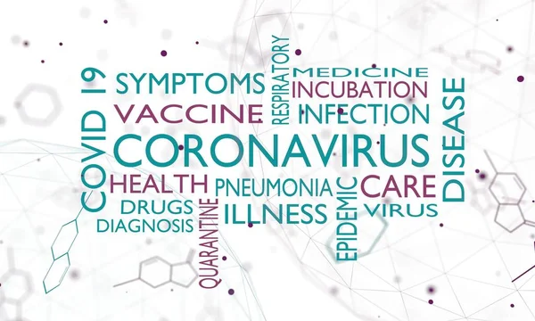 Koncepcja choroby koronawirusowej — Zdjęcie stockowe